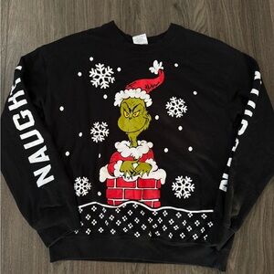 Urban Outfitters Black Grinch Holiday Sweatshirt